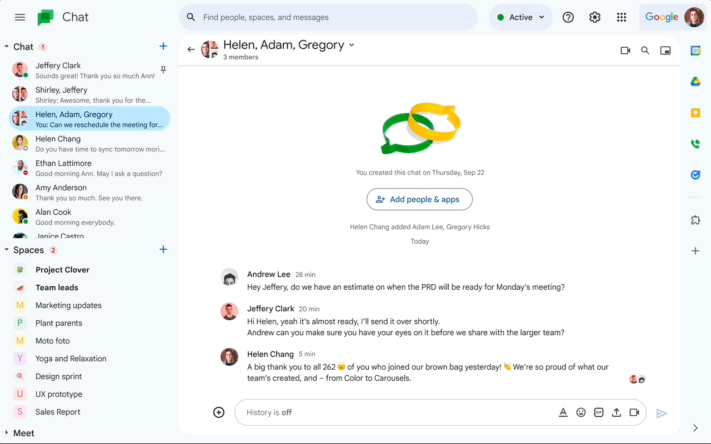 Google Chat får Material You-design på webben