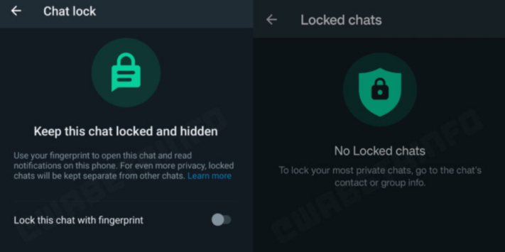 WhatsApp kan låta användare låsa enskilda konversationer med biometri