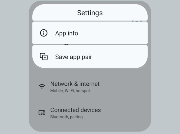 Android 14 låter användare skapa app-par och starta två appar samtidigt