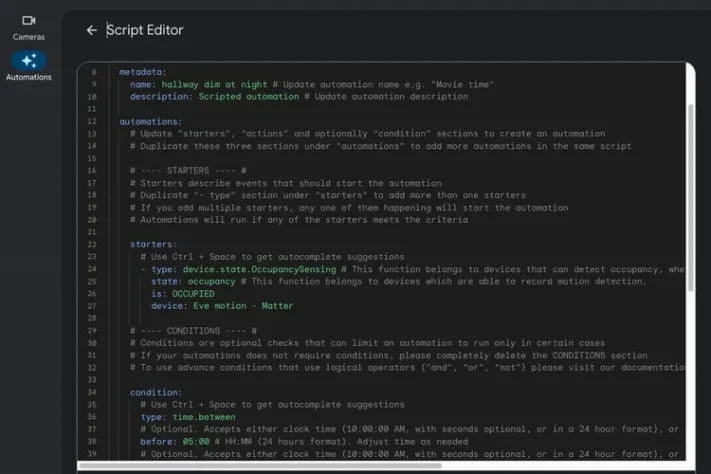 Googles scriptverktyg för hemautomation nu tillgängligt