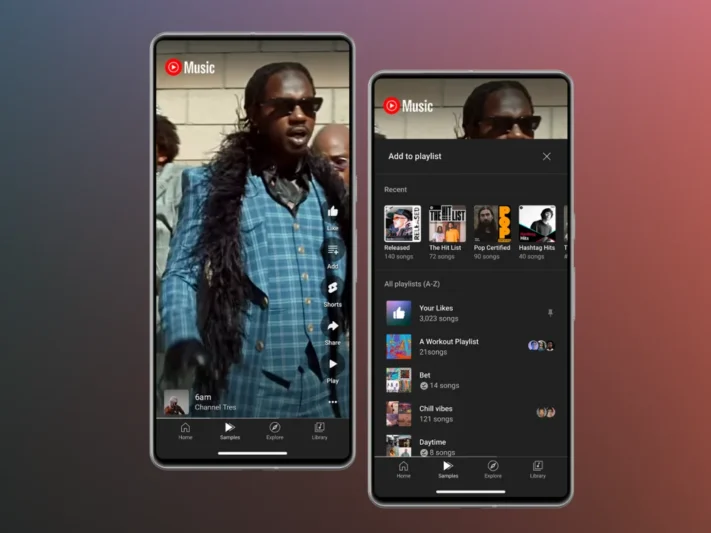Youtube Music börjar visa korta vertikala musikvideor