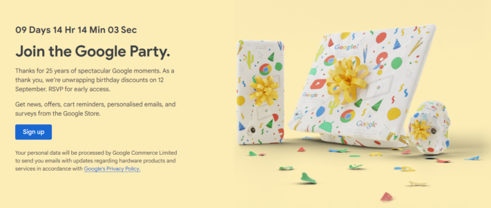 Google firar 25 år – har rea 12 september