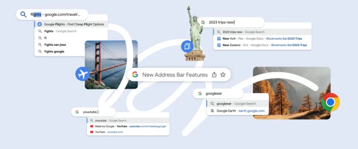 Fem förbättringar av adressfältet i Chrome
