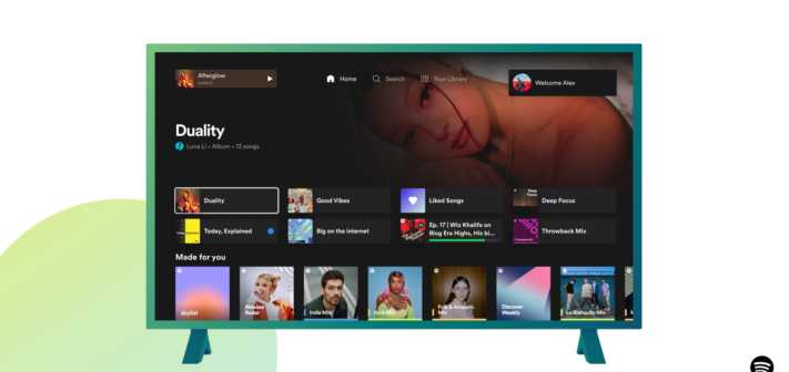 Spotify introducerar ny tv-app med stöd för mörkt tema