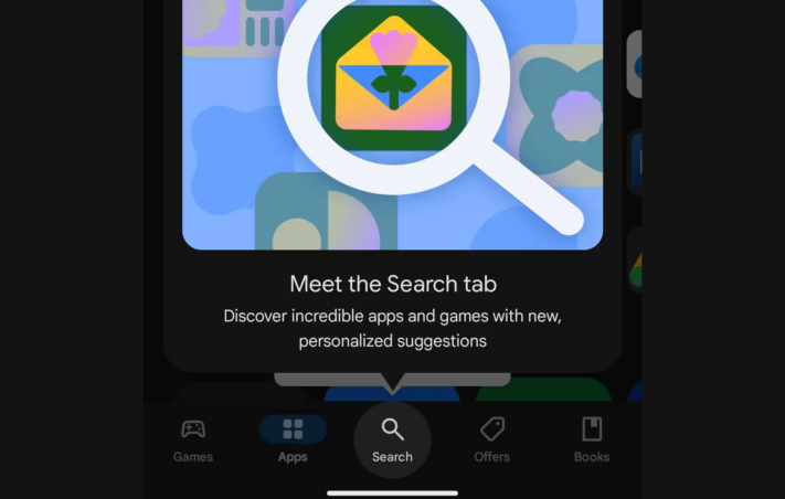 Play Store får sökflik i permanent nedre meny