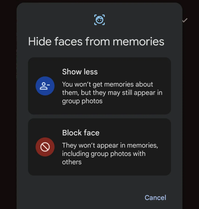 Google Photos kommer låta användare se mindre av utvalda personer