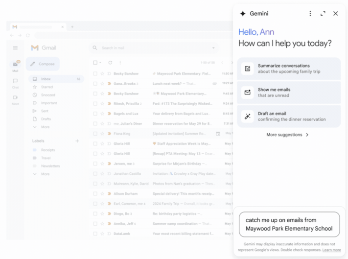 Gemini kommer till Gmail