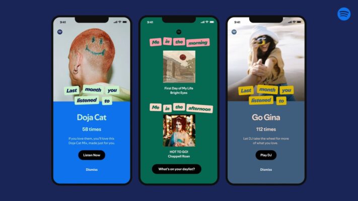 Spotify presenterar Wrapped-liknande statistik i mobilappen