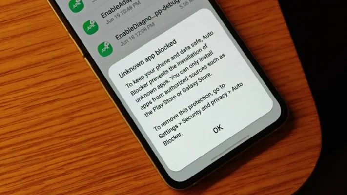 Samsung börjar blockera manuell installation av appar som standard