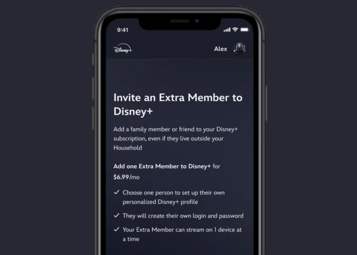Disney Plus betalda kontodelning når Europa