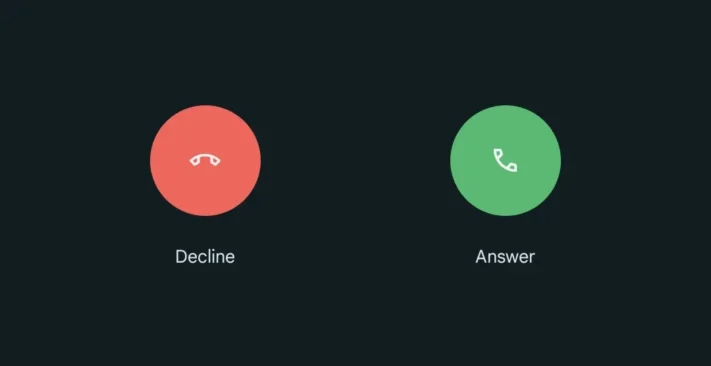 Googles telefonapp ändrar gränssnittet för att svara i samtal