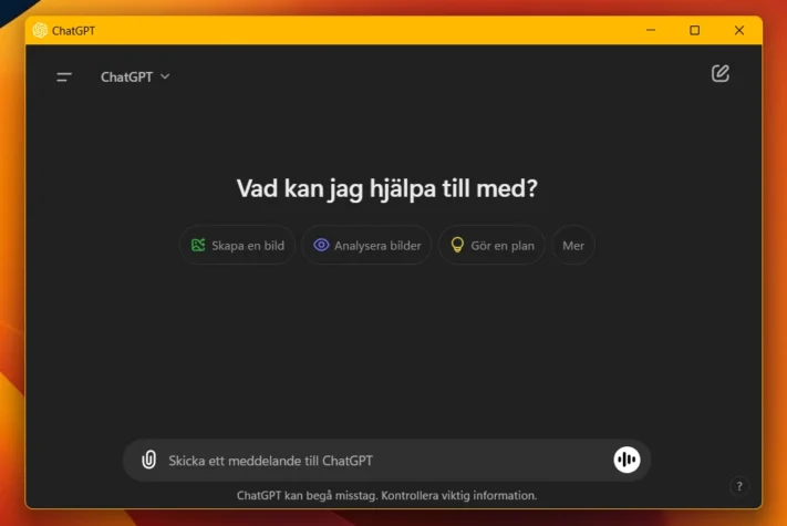 Chat GPT för Windows släpps för alla