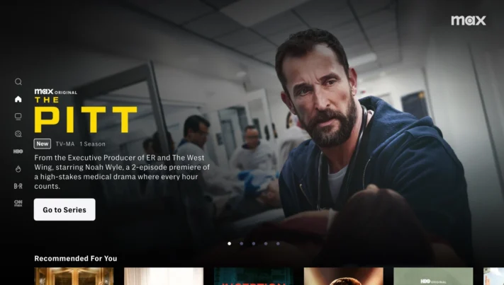 Max erbjuder ny navigationsmeny på tv