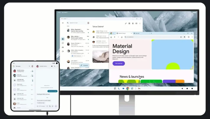 Google berättar mer om Androids desktop-läge som gör mobilen till PC
