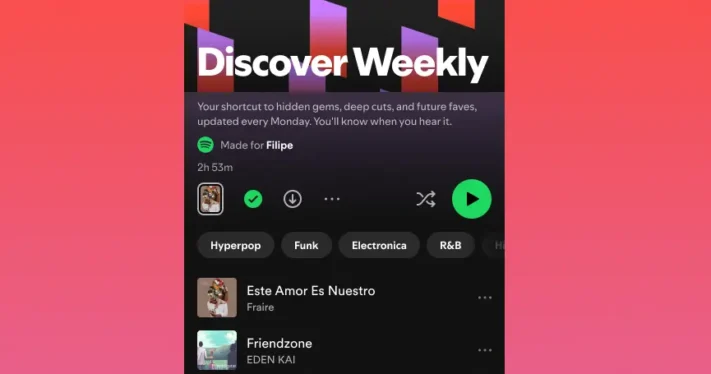 Spotify kommer låta oss anpassa Discover Weekly