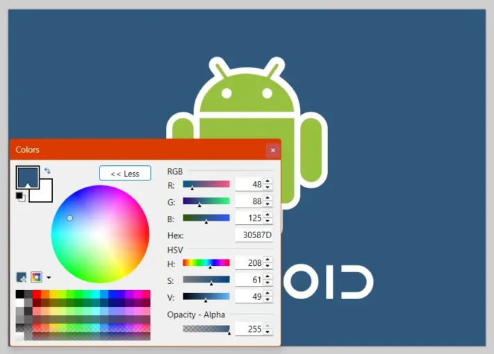 Android kommer få färgväljare med pipett
